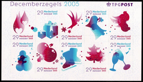 2371-80 Decemberzegels (10st.) Nederland 2005