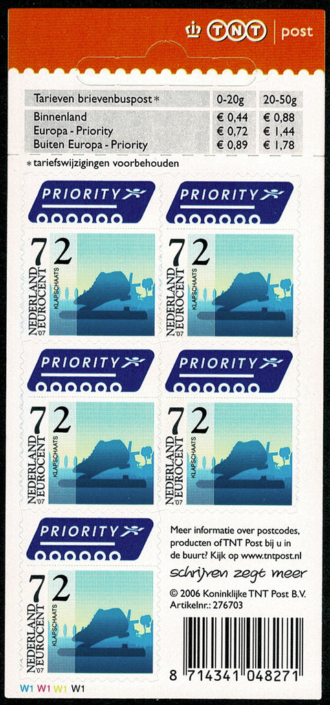 2480V Klapschaats Vel Nederland 2006