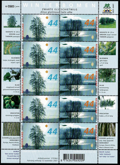 2528-29V Bomen in de Winter Vel - Nederland 2007