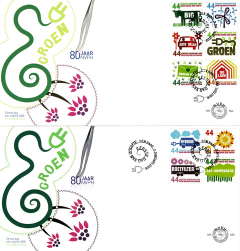 2550-59-E564 10 Voor Nederland, Denk groen doe groen 2008