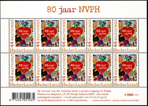 2562V 80 jaar NVPH Vel - Nederland 2008