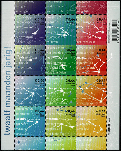 2581-92V Sterrenbeelden - Nederland 2008
