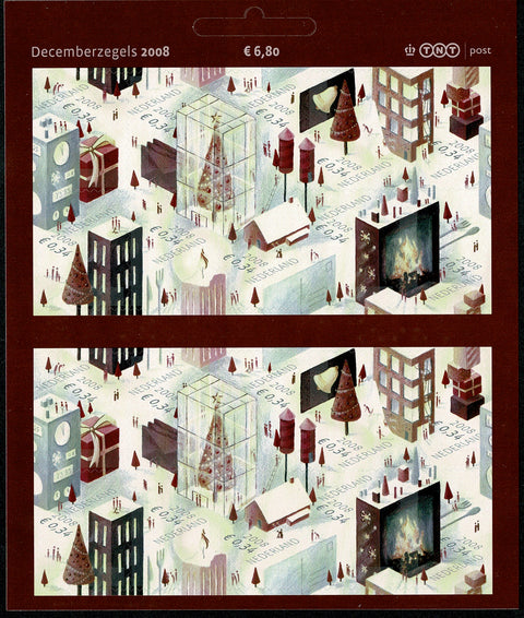 2609-18V Decemberzegels Vel (TNT) - Nederland 2008