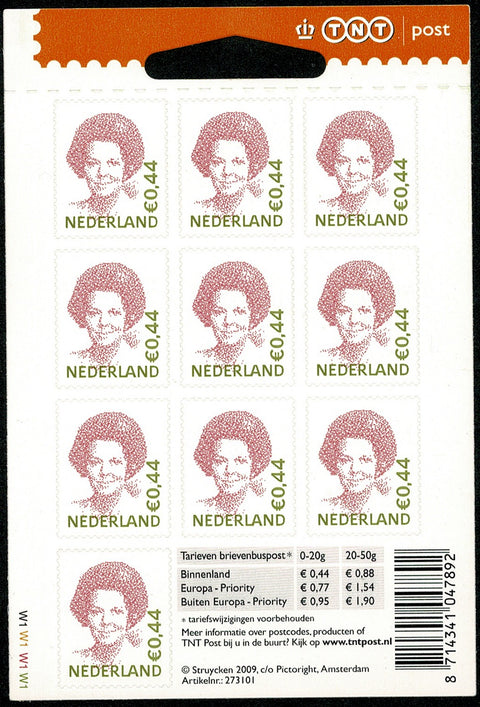 2467AVbaa Beatrix vel (roze) Nederland 2009