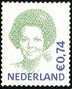 2620 Beatrix zegel (groen) Nederland 2009