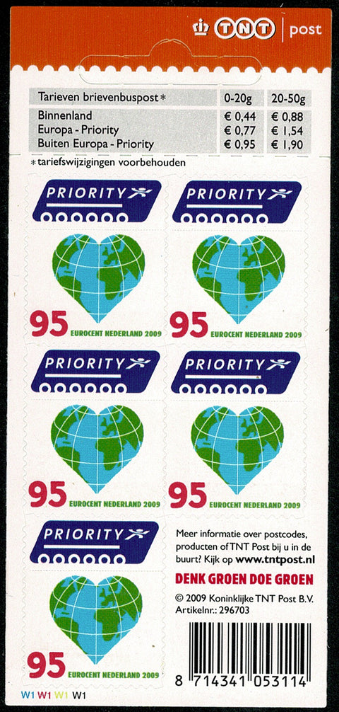 2622V Europa en buiten Europa Hart Vel - Nederland 2009