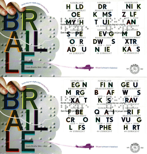 2623-34-E582 Lees Mee, 100 jaar Braille - Nederland 2009