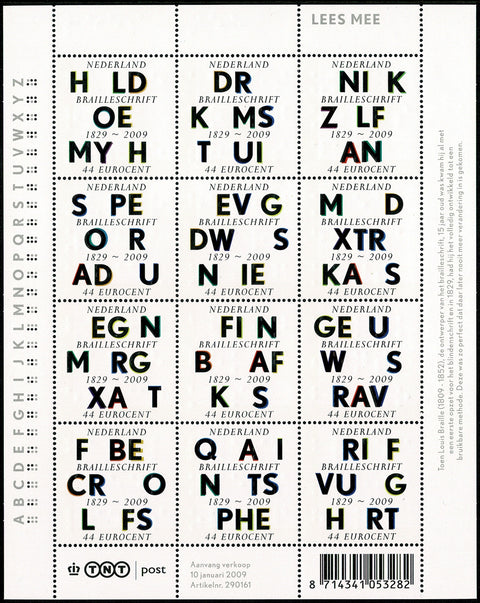 2623-34V Lees Mee, 100 jaar Braille - Nederland 2009