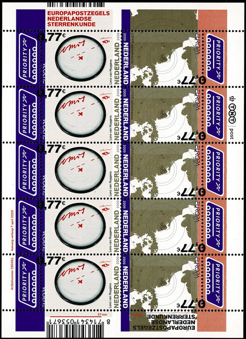 2639-40V Europazegels Sterrenkunde Vel - Nederland 2009