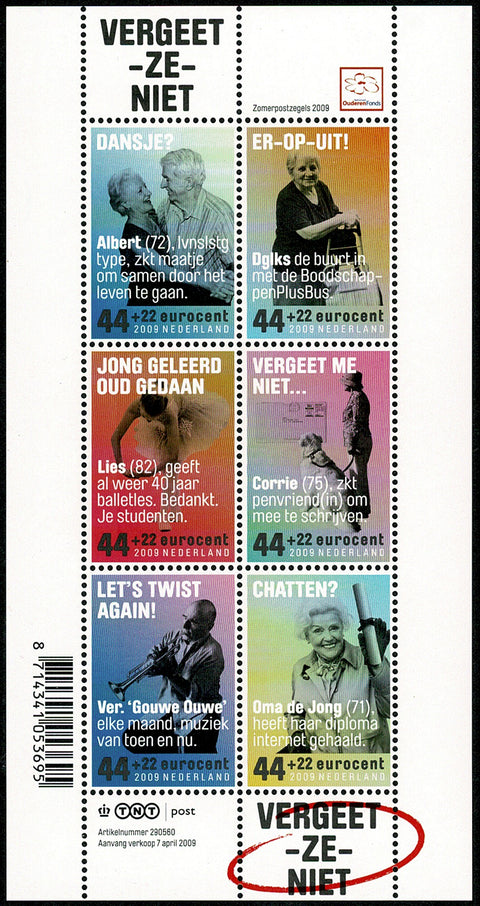2641 Zomerzegels Ouderenzegels - Nederland 2009