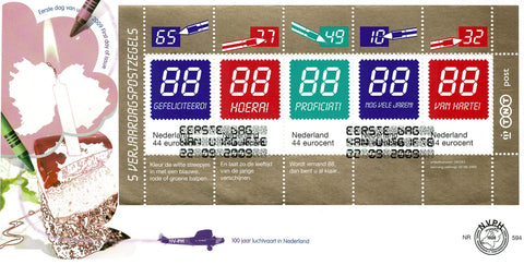 2670-E594 Verjaardagszegels Nederland 2009