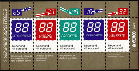 2670 Verjaardagszegels Blok Nederland 2009