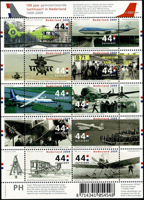 2672-81 100 Jaar Gemotoriseerde Luchtvaart in Nederland 2009