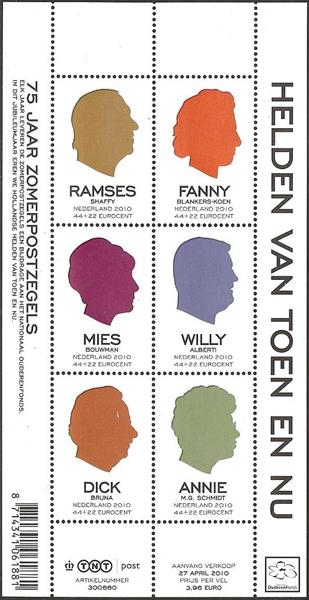 2716 Zomerzegels Helden van vroeger en nu Nederland 2010