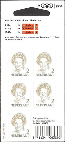 2731V Beatrix Vel (groen) Nederland 2010