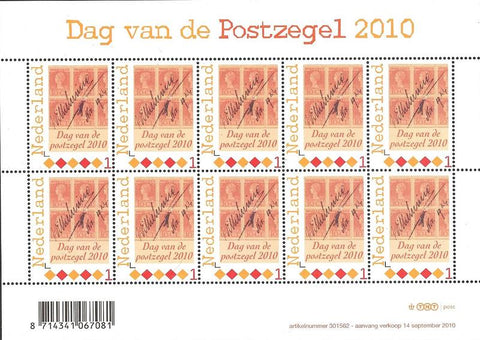 2768V Dag van de Postzegel Vel Nederland 2010