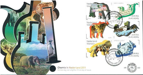 2844E632 Grenzeloos Nederland - Zuid Afrika - Eerste Dag Envelop Nederland 2011