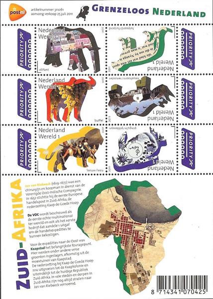 2844a Grenzeloos Nederland - Zuid Afrika 2011