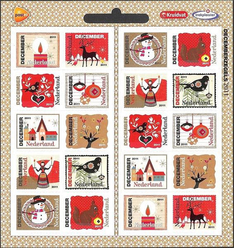 2887Vb Decemberzegels Vel (Kruidvat/Trekpleister) Nederland 2011