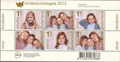 3001 Kinderzegels, Prinsesjes Nederland 2012