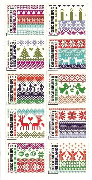 3002-11 Decemberzegels Nederland 2012