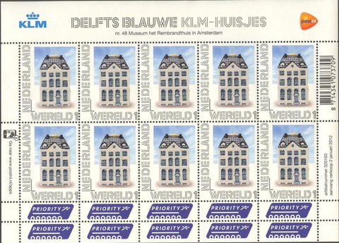 2899V Persoonlijke Postzegels KLM-huisje Wereld Vel Nederland 2012