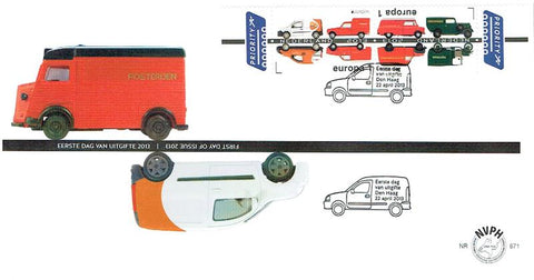 3055E671 Europazegels, Postauto's Nederland 2013