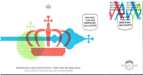 3057E672 Inhuldigingszegels Koning Willem Alexander Nederland 2013