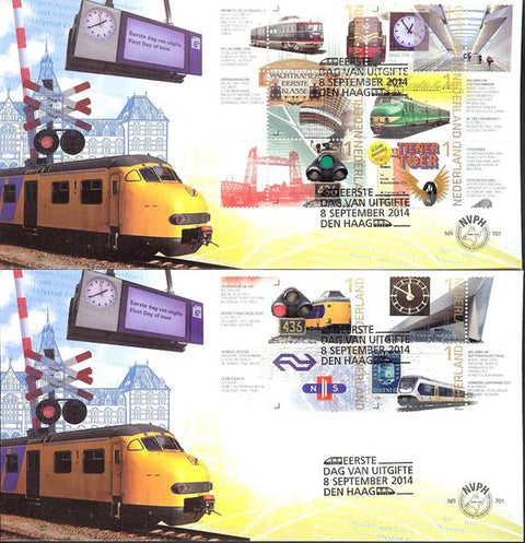 3219E701 Treinen, 175 Jaar Spoorwegen Nederland 2014