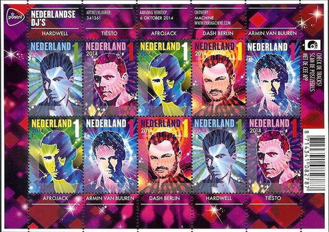 3229-33 Nederlandse Disjockeys Vel 2014