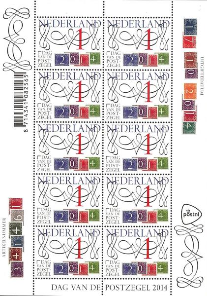 3234V Dag van de Postzegel Vel Nederland 2014