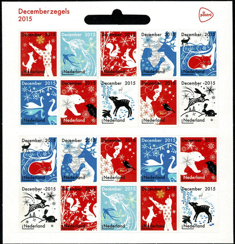 3363V Decemberzegels Vel Nederland 2015