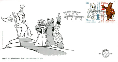 3426-27-E733 Tommie Poes en Ollie B. Bommel 75 Jaar - Nederland 2016