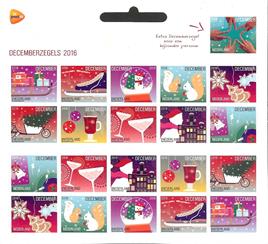 3474Va Decemberzegels Vel Nederland 2016