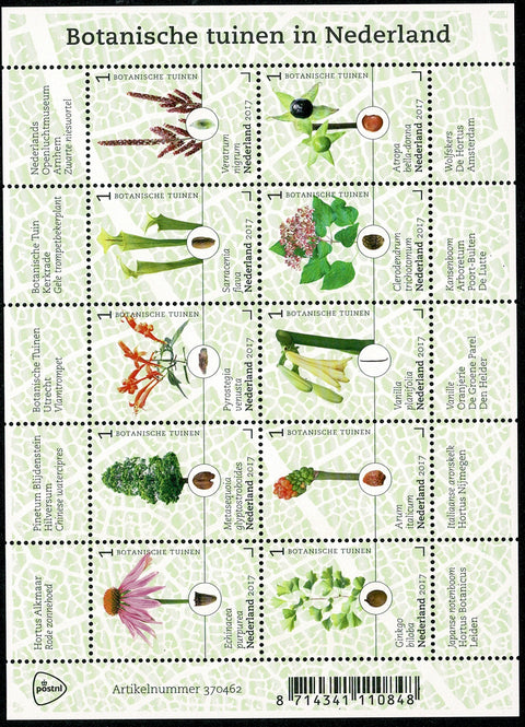 3525/34V Botanische Tuinen in Nederland 2017