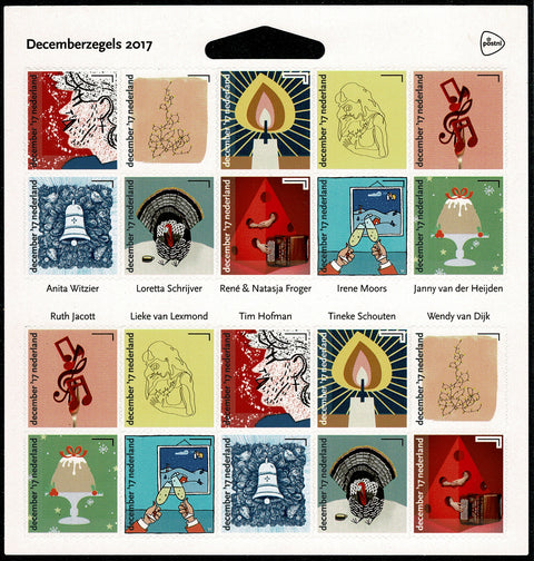 3588/97V Decemberzegels Vel 2017