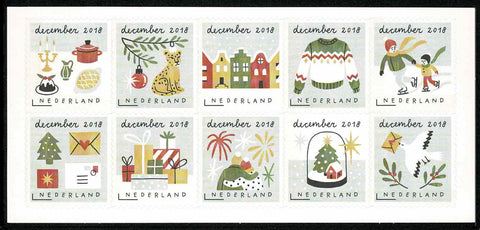 3698-07 Decemberzegels 2018