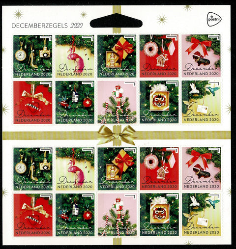 3886-95V Decemberzegels Vel 2020