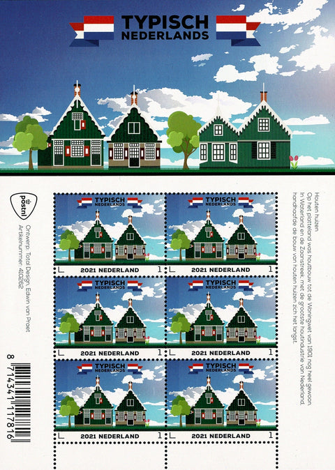 3920V Typisch Nederland Houten Huizen Vel 2021