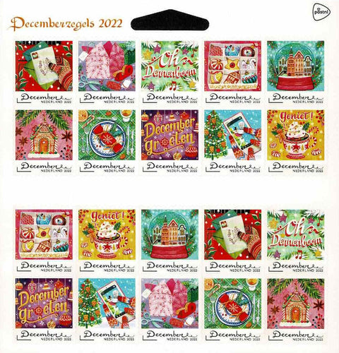 4062-71V Decemberzegels Vel Nederland 2022