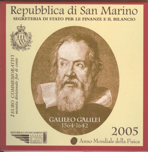 San Marino-2Euro  2005 Galileo Galilei