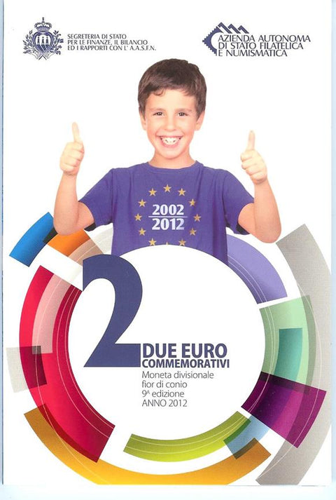 San Marino-2Euro  2012 10 jaar Euro