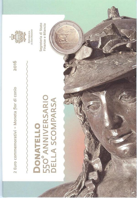 San Marino-2Euro  2016 Donatello