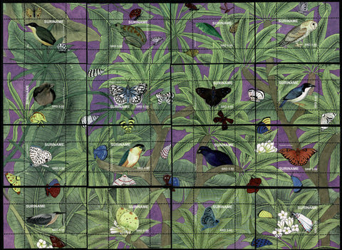Suriname2020 Fauna 16 Blokjes (2519/34)