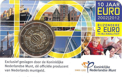 cc023 10 Jaar Euro, 2 Euro 2012