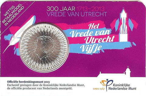cc029 Vrede Van Utrecht Vijfje UNC 2013