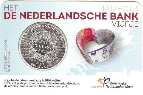 cc035a Nederlandse Bank Vijfje BU - Kwaliteit 2014