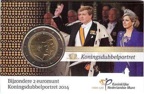 cc036  2 Euro Koningsdubbelportret UNC 2014