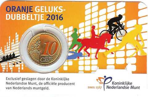 cc042 Oranje Geluksdubbeltje 2016