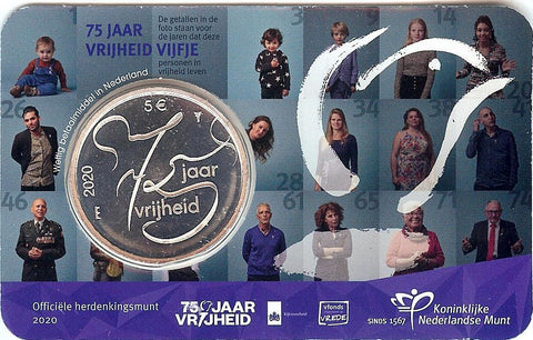 cc062 75 Jaar Vrijheid Vijfje UNC 2020